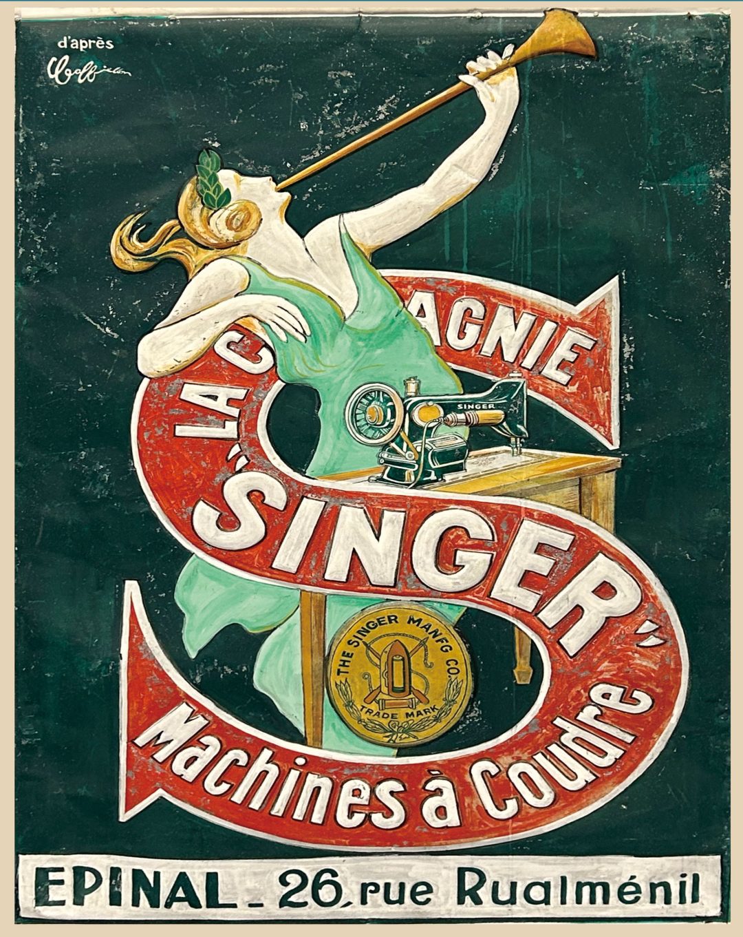 Singer Sign France wall sign - Global International B.V.